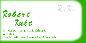 robert kult business card