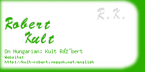 robert kult business card